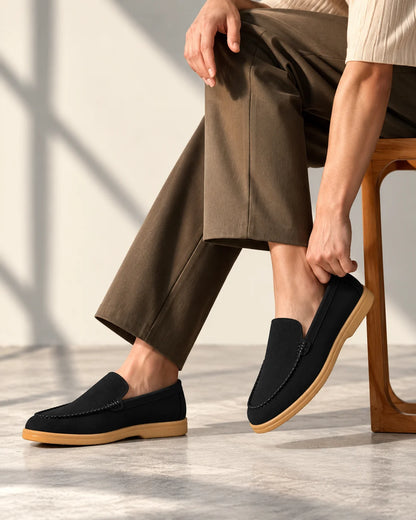 BLACK SUEDE MEDICATED LOAFER